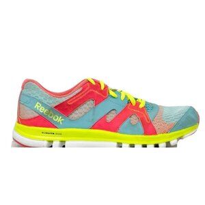Reebok Sublite Duo Teal Pink Neon Flow Trainers Running V60454 Women's 6.5 EU 37